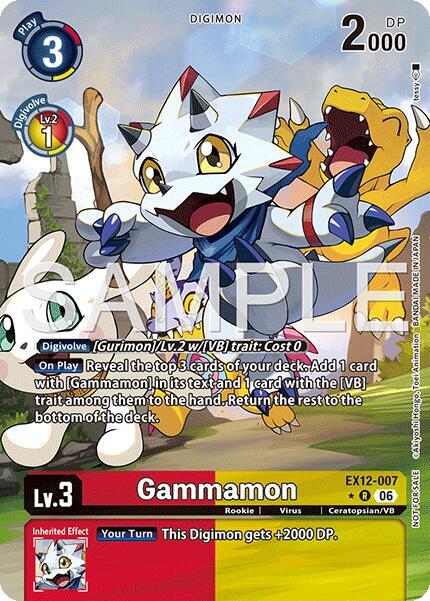 EX12-007 Gammamon Box Topper Single