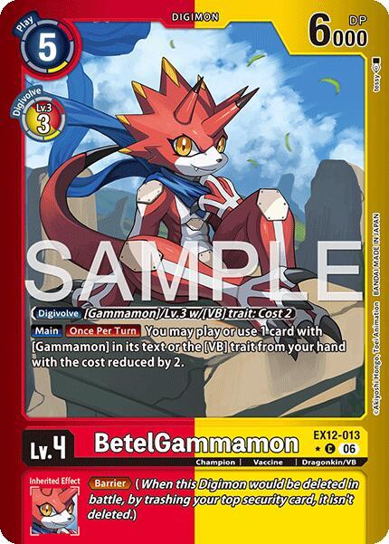 EX12-013 BetelGammamon Limited Foil Single