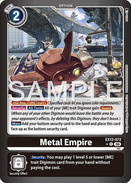 EX12-072 Metal Empire Limited Foil Single