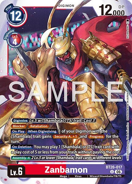 BT26-017 Zanbamon Single