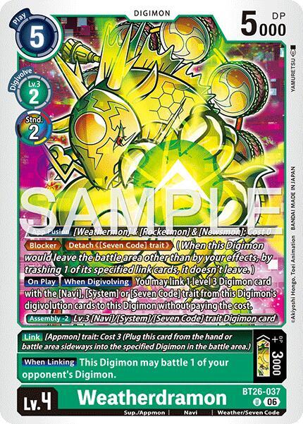 BT26-037 Weatherdramon Single
