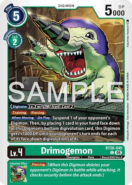 BT26-040 Drimogemon Single