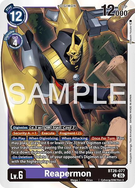 BT26-077 Reapermon Single