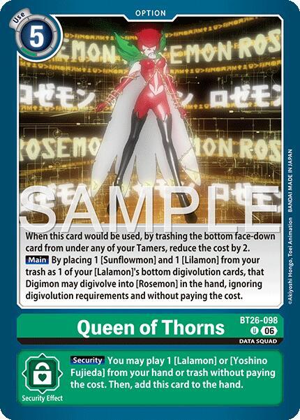 BT26-098 Queen of Thorns Single