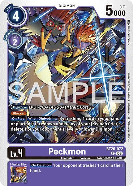 BT26-072 Peckmon Single