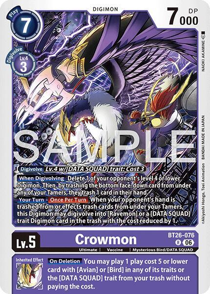 BT26-076 Crowmon Single