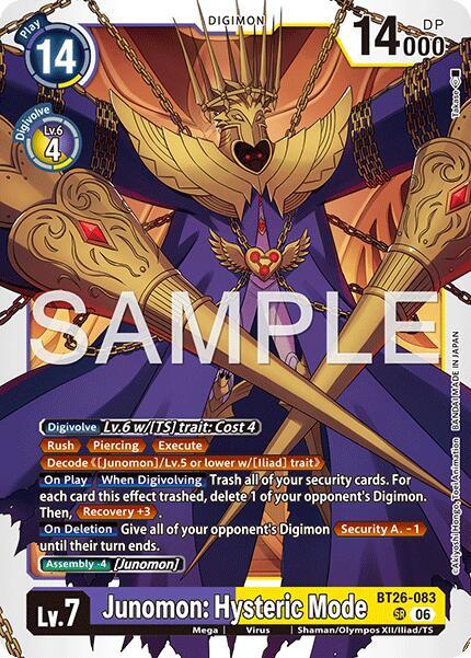 BT26-083 Junomon Hysteric Mode Single