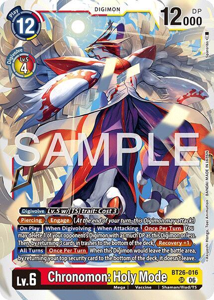 BT26-016 Chronomon Holy Mode Single