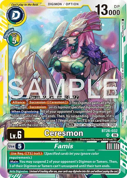 BT26-032 Ceresmon Famis Single