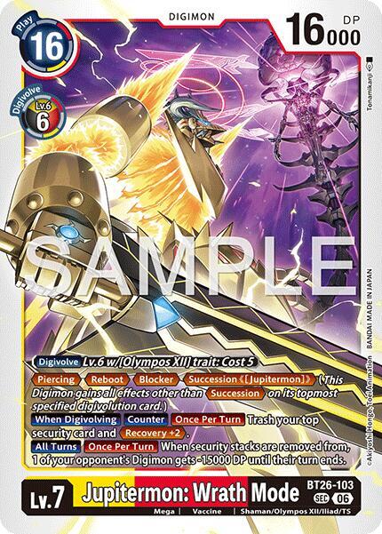BT26-103 Jupitermon Wrath Mode Single