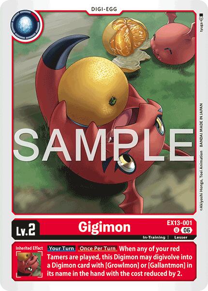 EX13-001 Gigimon Single