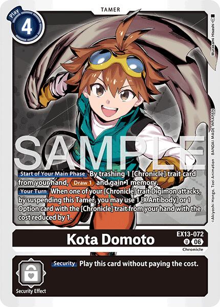 EX13-072 Kota Domoto Single