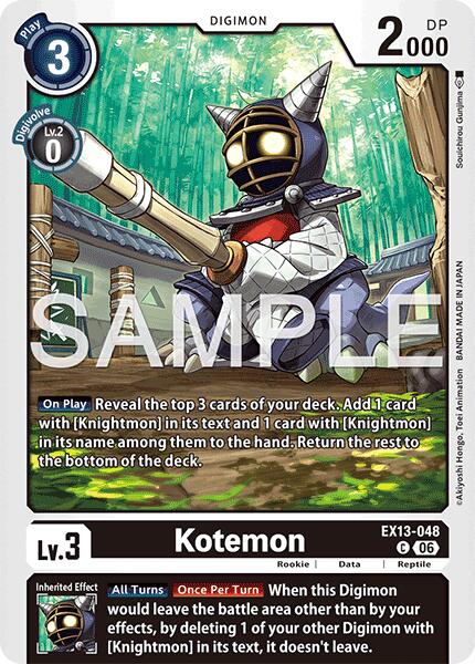 EX13-048 Kotemon Single
