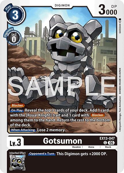 EX13-047 Gotsumon Single