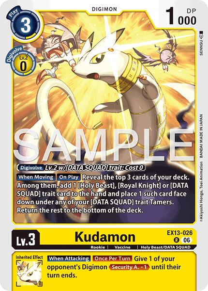 EX13-026 Kudamon Single