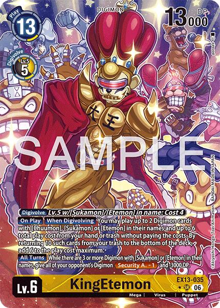EX13-035 KingEtemon Alternate Art Single