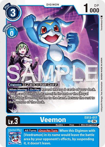 EX13-017 Veemon Single