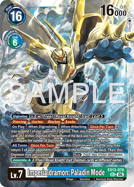 EX13-076 Imperialdramon Paladin Mode Single