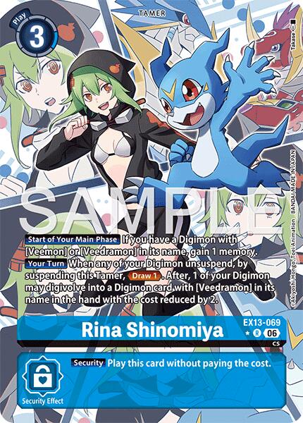 EX13-069 Rina Shinomiya Alternate Art Single