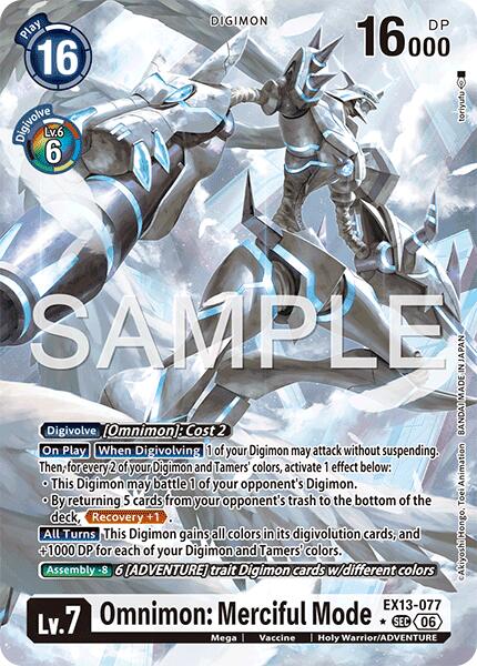 EX13-077 Omnimon Merciful Mode Alternate Art Single