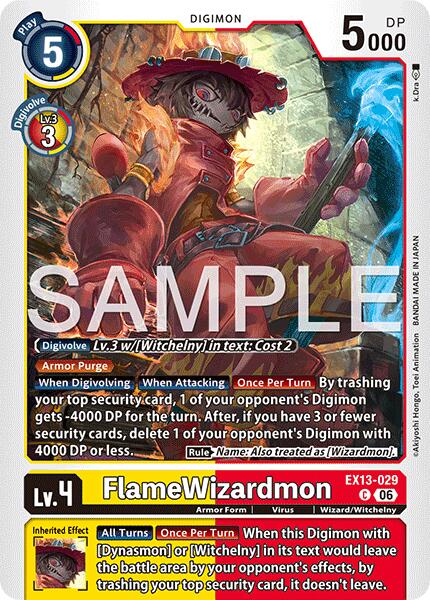 EX13-029 FlameWizardmon Single