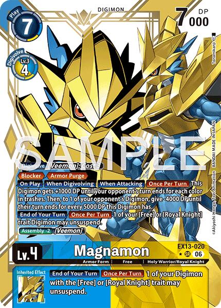 EX13-020 Magnamon Alternate Art Single