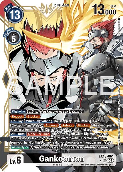 EX13-061 Gankoomon Alternate Art Single