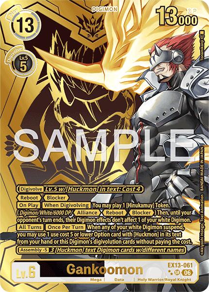 EX13-061 Gankoomon Rare Pull Single