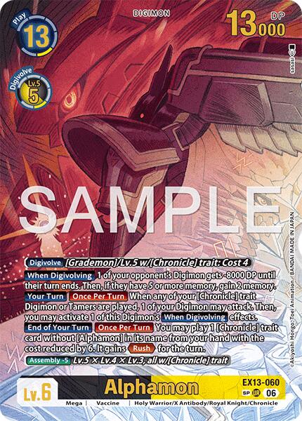EX13-060 Alphamon SP Single