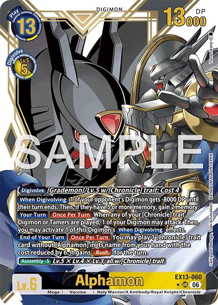 EX13-060 Alphamon Alternate Art Single