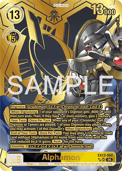 EX13-060 Alphamon Rare Pull Single