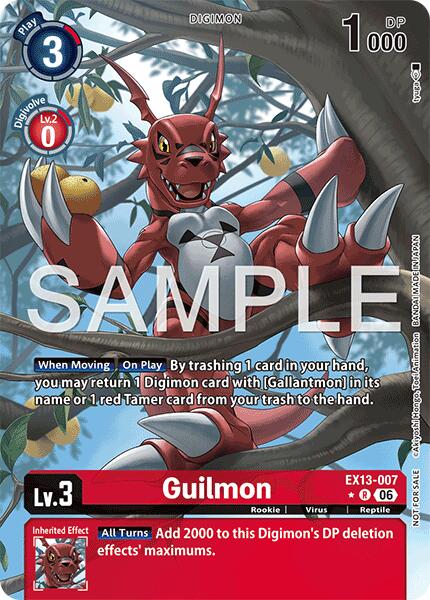 EX13-007 Guilmon Extended Art Single