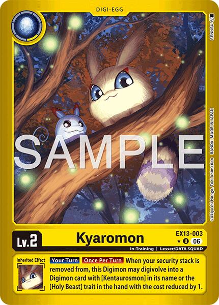 EX13-003 Kyaromon Limited Foil Single