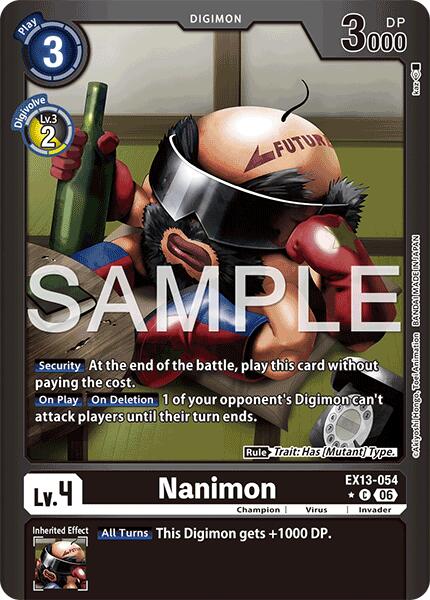 EX13-054 Nanimon Limited Foil Single