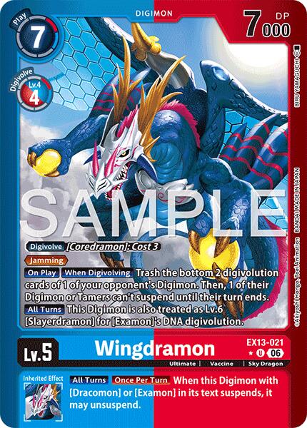 EX13-021 Wingdramon Limited Foil Single