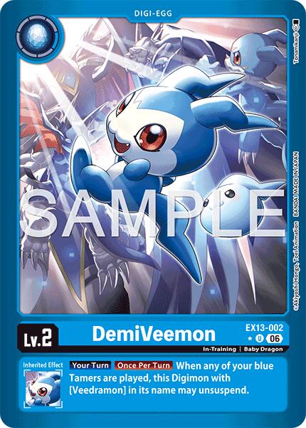 EX13-002 DemiVeemon Limited Foil Single
