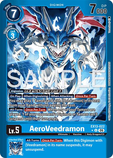 EX13-022 AeroVeedramon Limited Foil Single