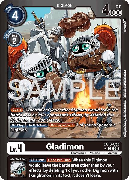 EX13-052 Gladimon Limited Foil Single