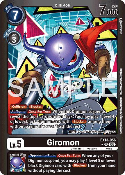 EX13-056 Giromon Limited Foil Single