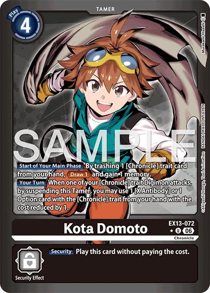 EX13-072 Kota Domoto Limited Foil Single