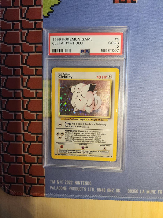 CLEFAIRY HOLO 5/102 GAME POKEMON PSA 2