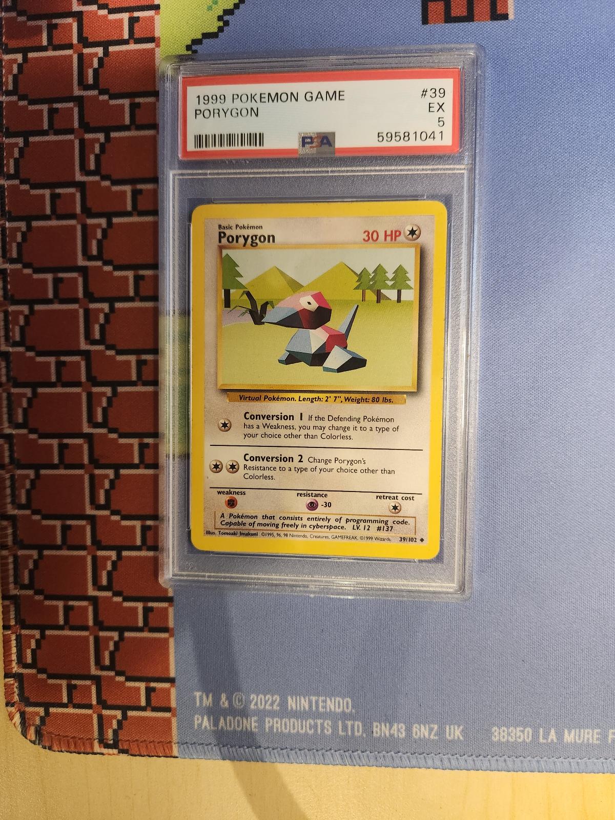 PORYGON 39/102 GAME POKEMON PSA 5
