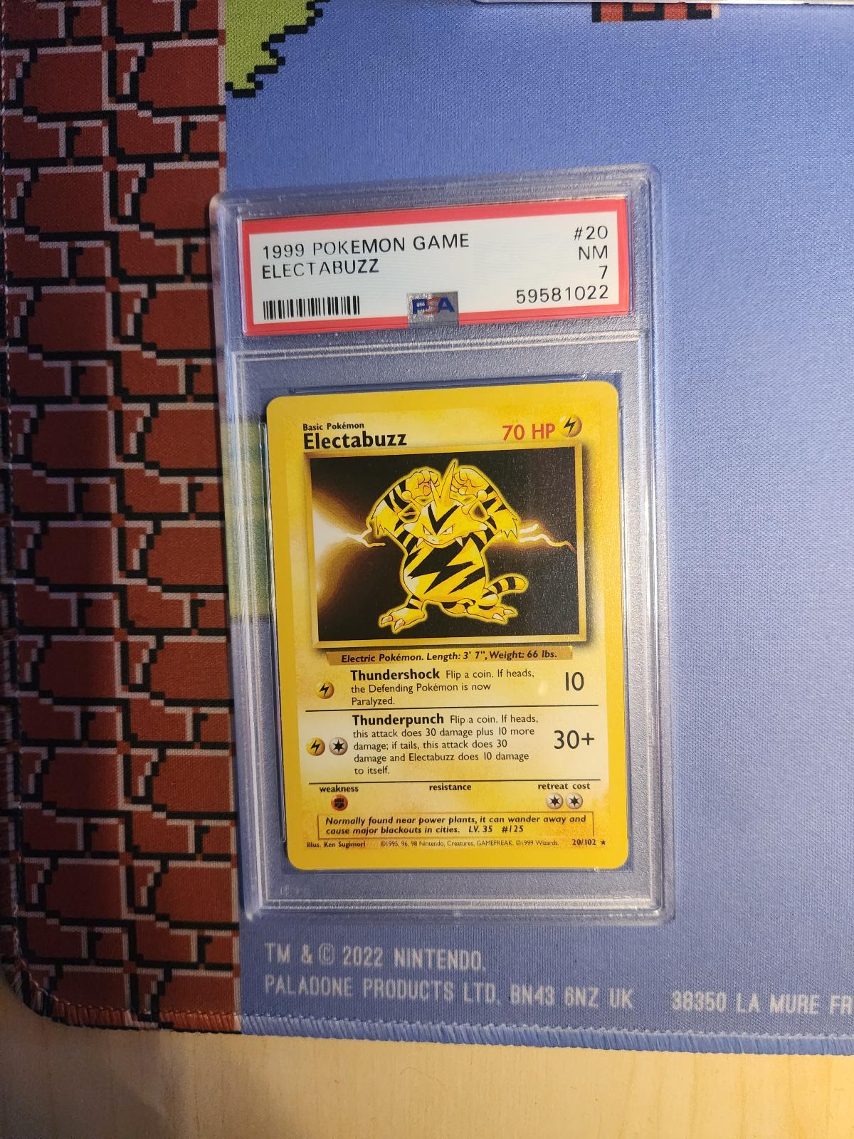 ELECTABUZZ 20/102 GAME POKEMON PSA 7