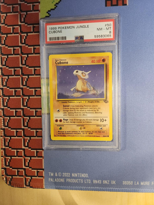 CUBONE 50/64 JUNGLE POKEMON PSA 8