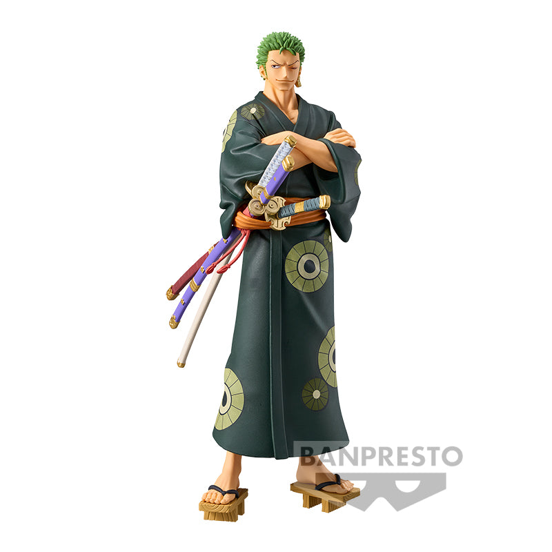 One Piece DXF - The Grandline Series - Wanokuni Roronoa Zoro Yukata Ver. Figure