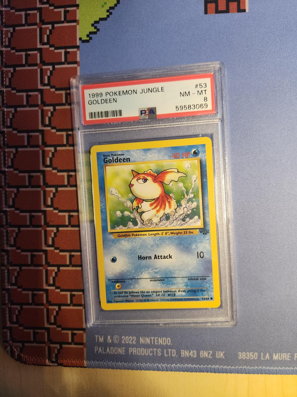GOLDEEN 53/64 JUNGLE POKEMON PSA 8