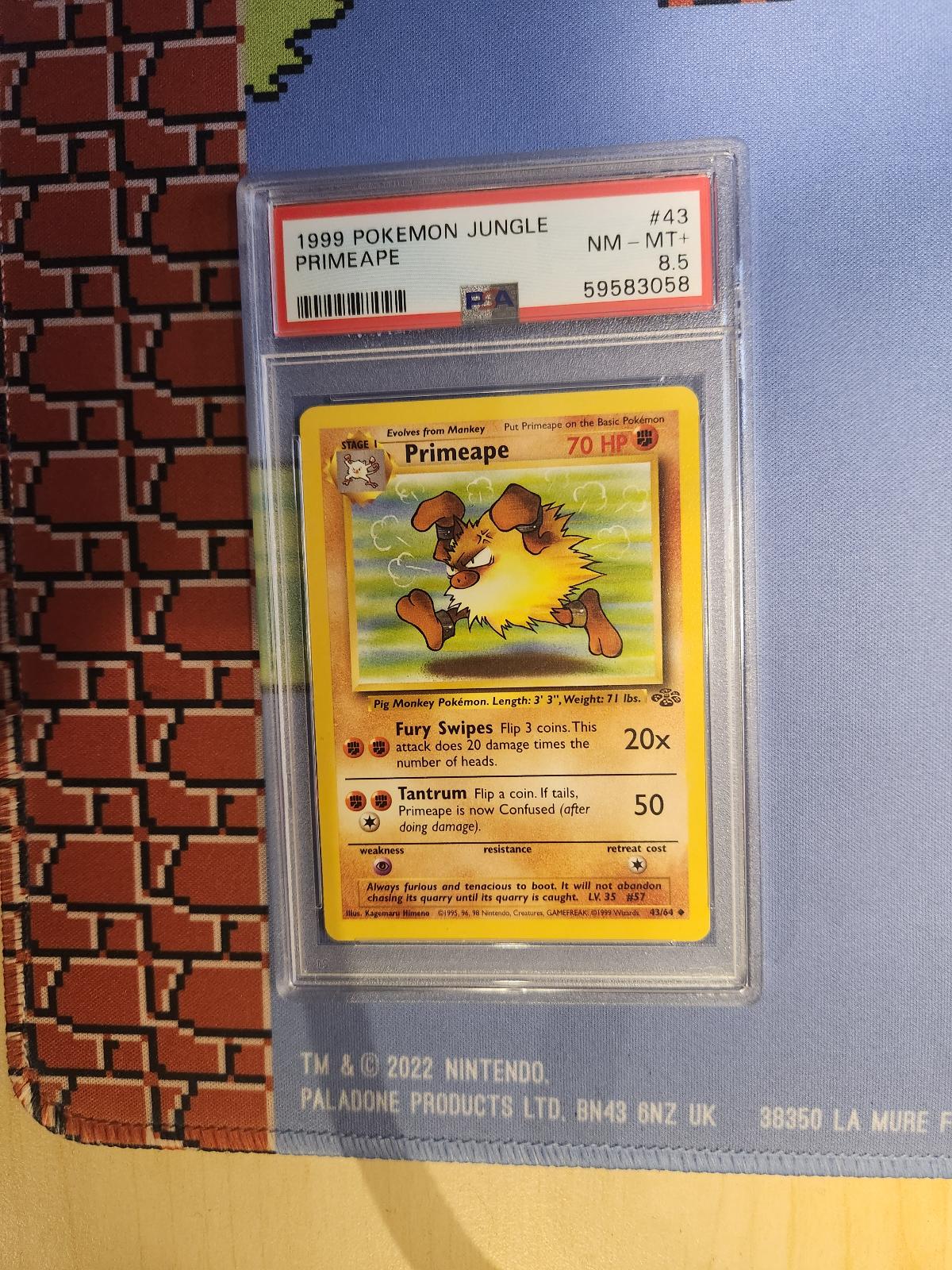 PRIMEAPE 43/64 JUNGLE POKEMON PSA 8.5