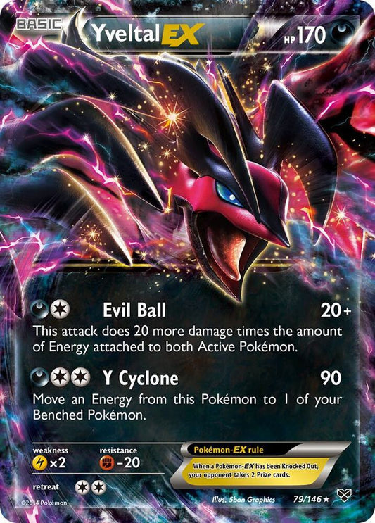 Yveltal EX 79/146 Holo Single