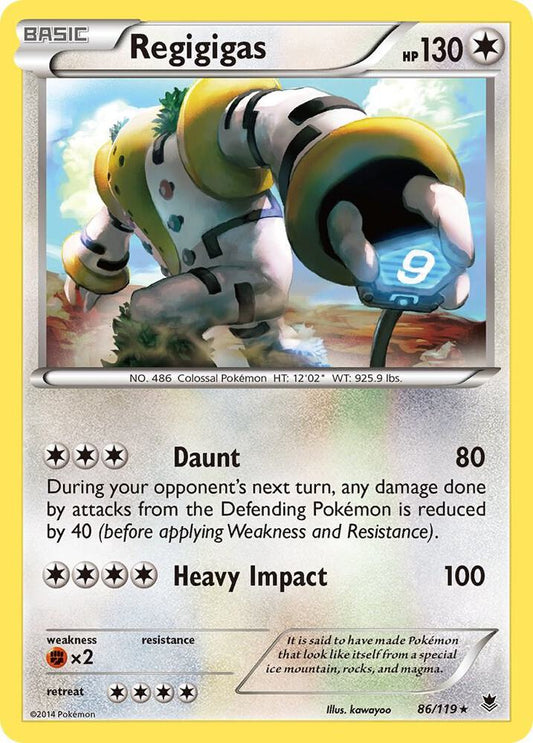 Regigigas 86/119 Reverse Holo Single