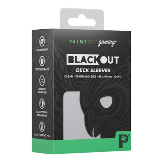 Palms Off Gaming Blackout Deck Sleeves - Clear
